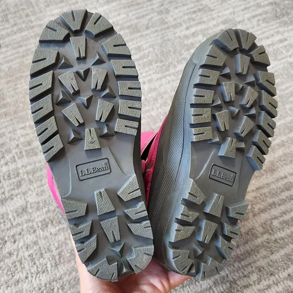 LL Bean kid's Northwoods snow boots pink size 2 youth (LLB Item 238064)